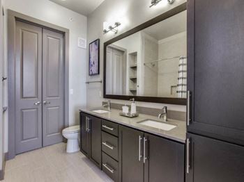 Spacious bathrooms